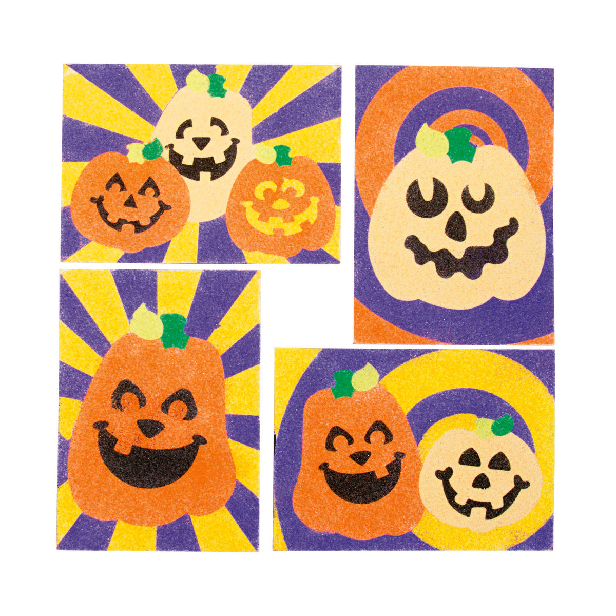 Jack O Lantern Sand Art Pictures (24 Pack)