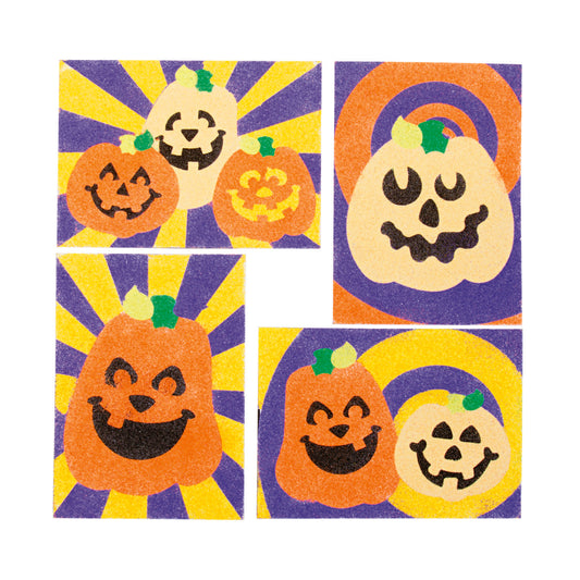Jack O Lantern Sand Art Pictures (24 Pack)