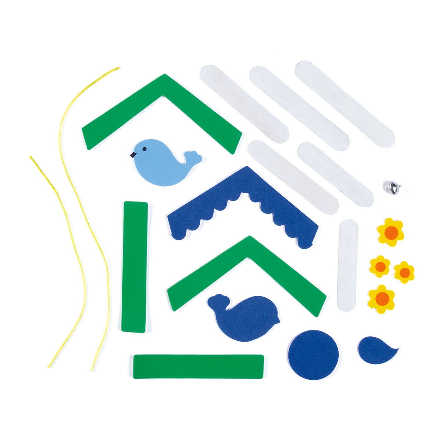 Craft Stick Birdhouse Sign Craft Kit (12 Pack)