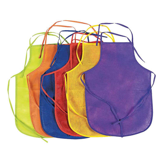 Colorful Kid's Aprons (12 Pack)