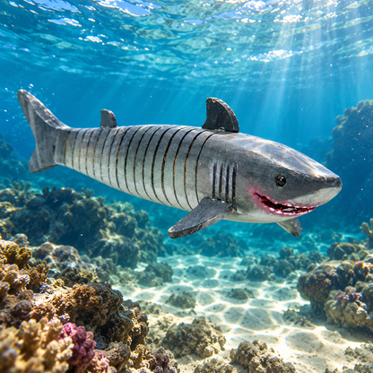 Flexible Wooden Sharks (12 Pack)