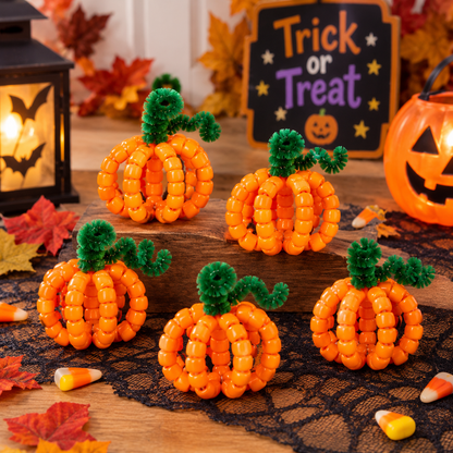 DIY Beaded Pumpkin Craft Kit (24 Pack)