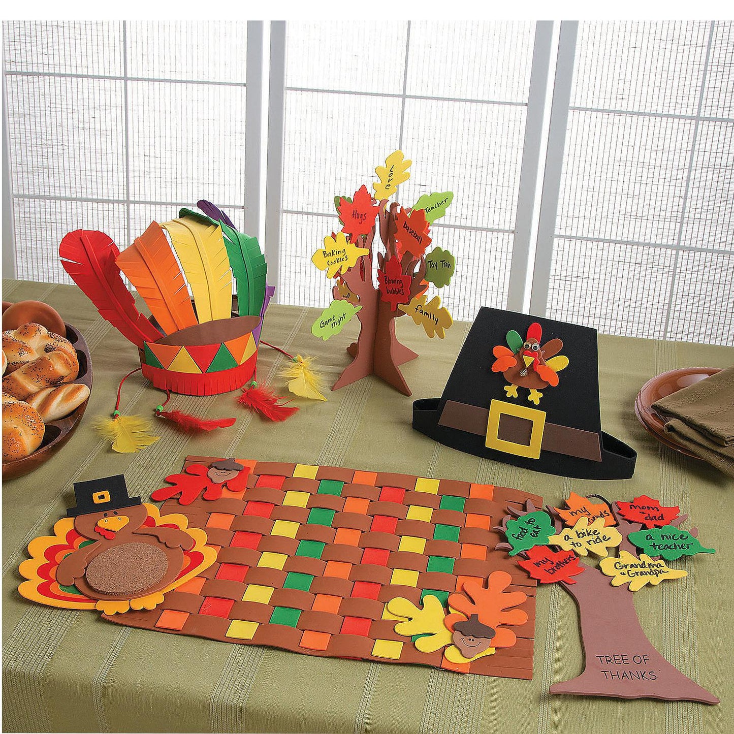 Fall Colors Weaving Placemat Craft Kit (12 Pack)