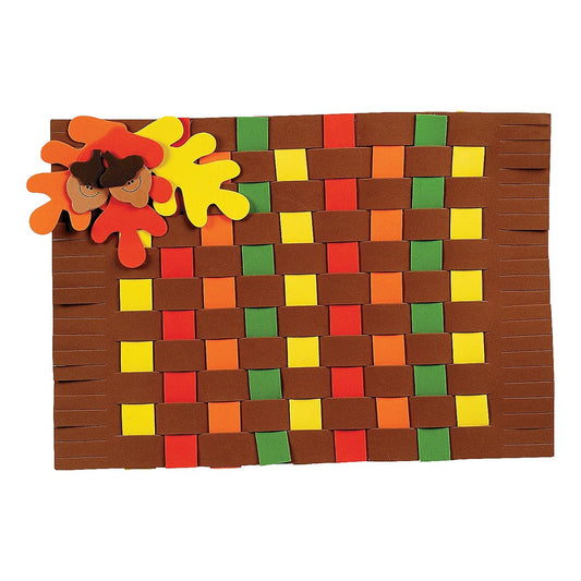 Fall Colors Weaving Placemat Craft Kit (12 Pack)