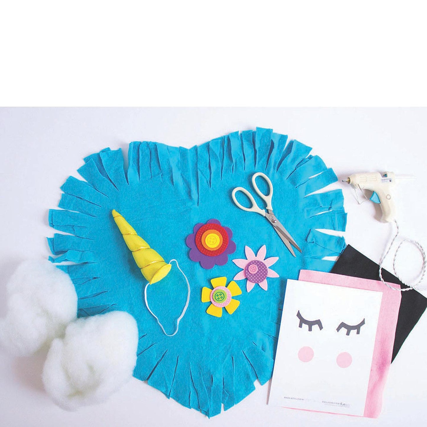 DIY Heart Fleece Tied Pillows (6 Pack)