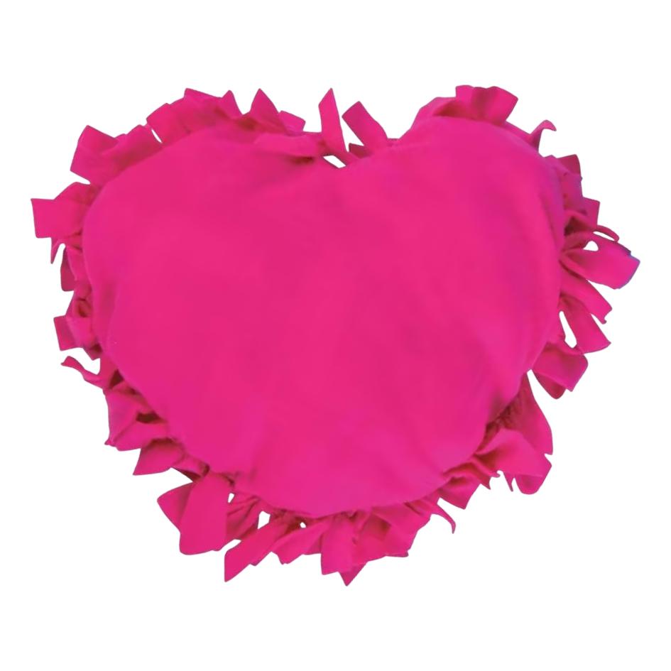 DIY Heart Fleece Tied Pillows (6 Pack)