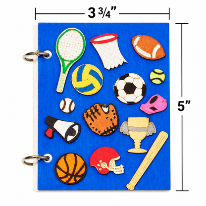 DIY Wooden Journals - Sports (10 Pack)
