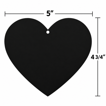 Scratch Art Heart Ornaments (12 Pack)