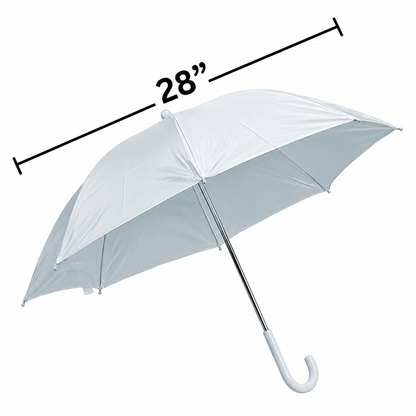 DIY White Umbrellas (6 Pack)