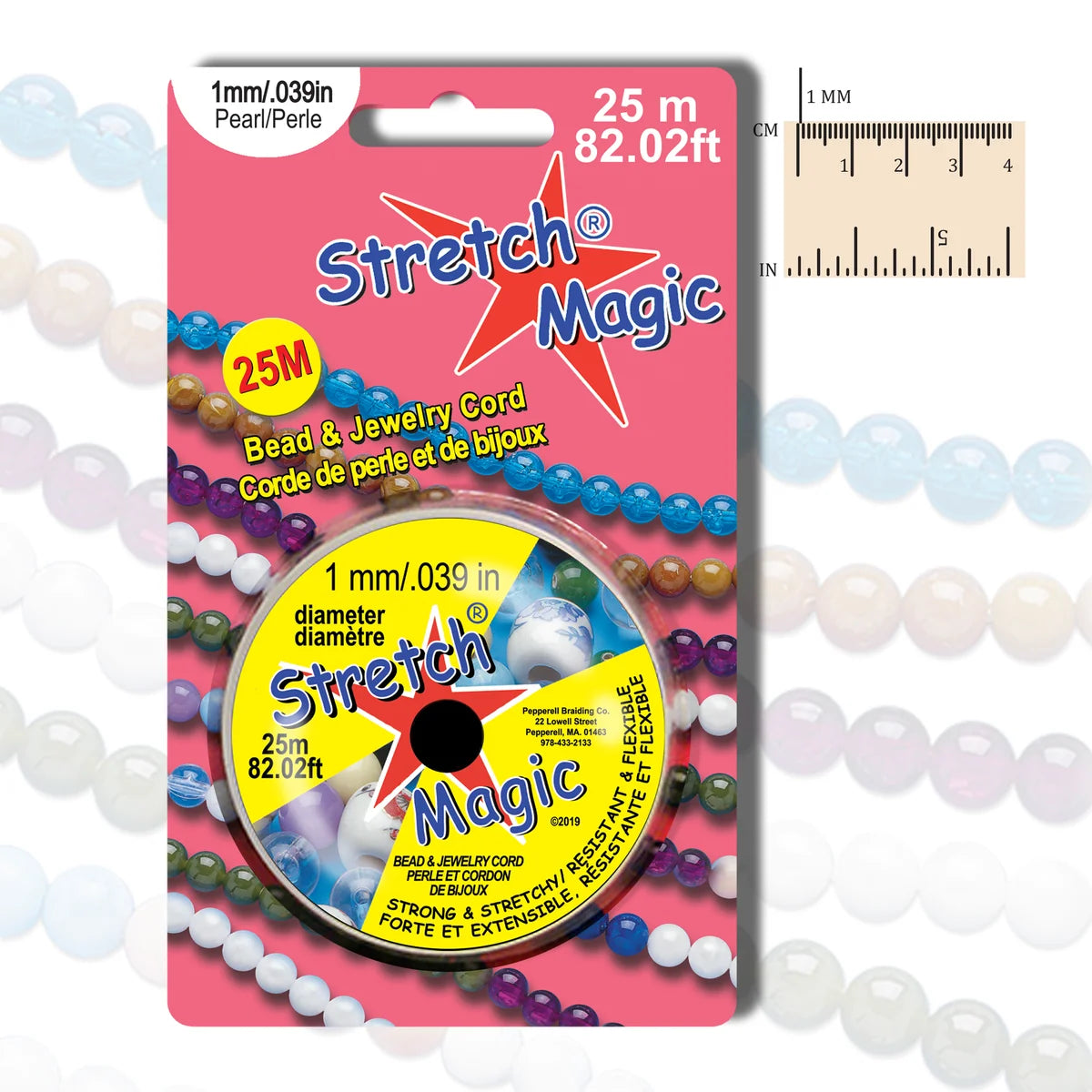 Stretch Magic Clear Elastic Cord - 1 mm x 82 ft