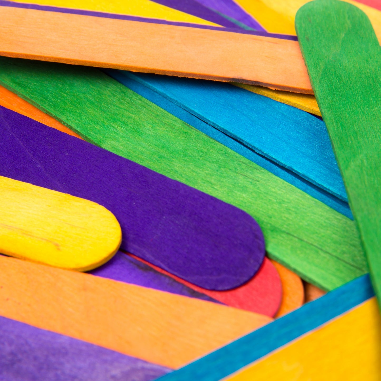 Jumbo Rainbow Craft Sticks (500 Pack)