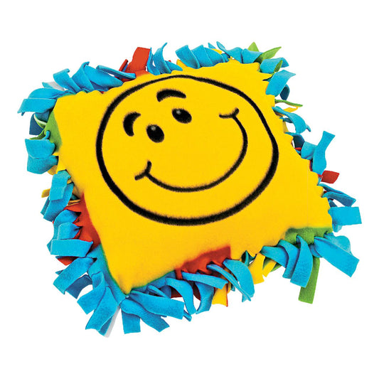 DIY Smile Face Fleece Tied Pillows (6 Pack)