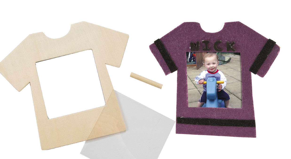 DIY Wooden T-Shirt Picture Frames