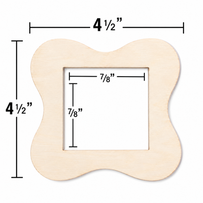 Wooden Wavy Picture Frames (12 Pack)