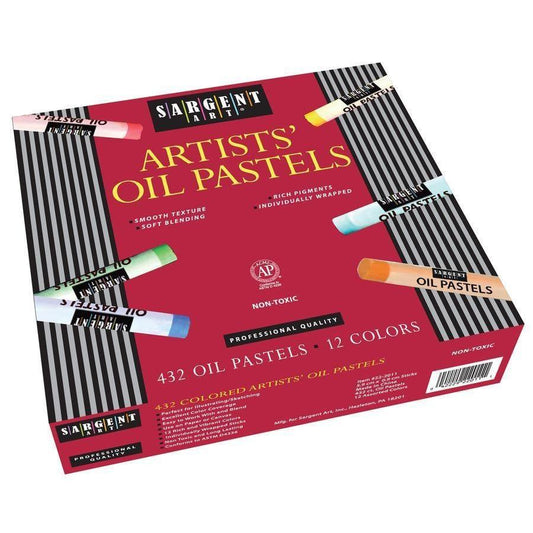 Sargent Art Oil Pastels - 12 Colors (432 Pack) - EconoCrafts