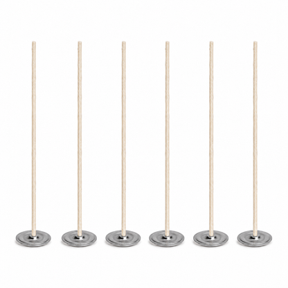 Pre-Tabbed Wax Wicks (6 Pack)