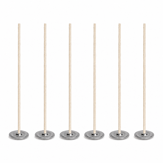 Pre-Tabbed Wax Wicks (6 Pack)