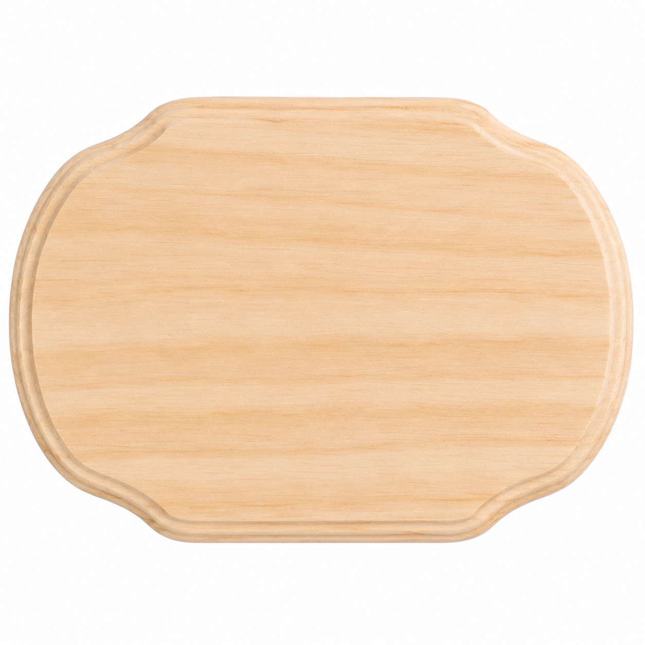 Wooden Plaques - French Corner Rectangle, 3" x 5" (12 Pack)