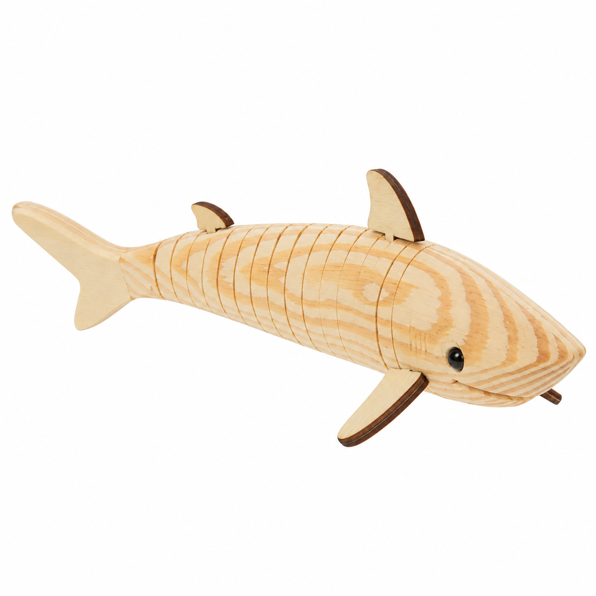 Flexible Wooden Sharks (12 Pack)