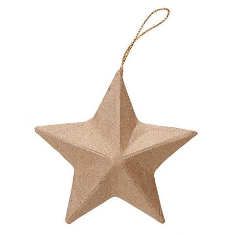 Paper Mache Star Ornament (12 Pack) - EconoCrafts