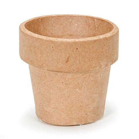 Paper Mache Flower Pots - 3" (12 Pack) - EconoCrafts