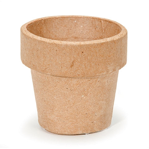 Paper Mache Flower Pot - 4" 