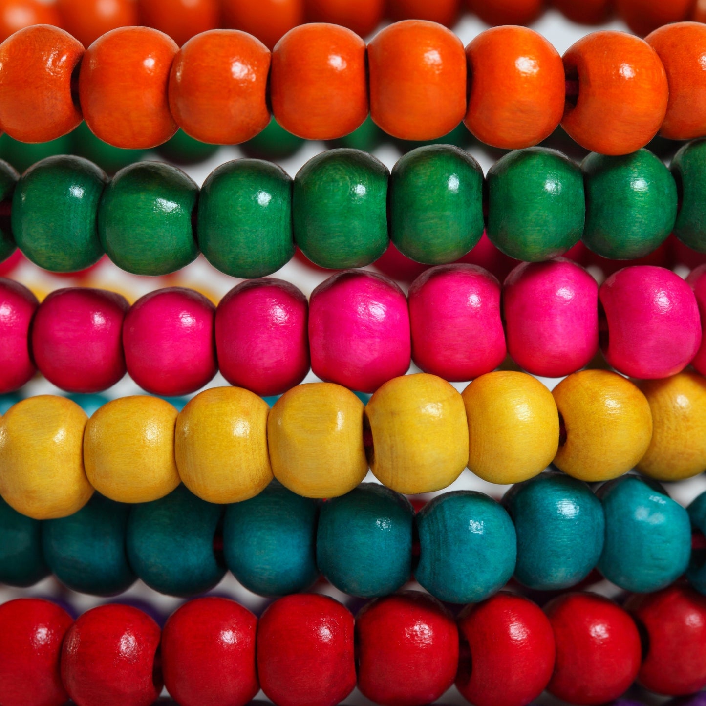 Colored Wooden Beads (150 Pack)