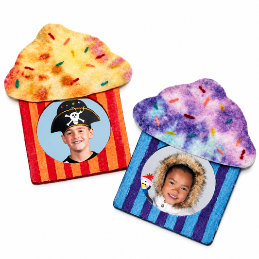 DIY Cupcake Picture Frame Magnets (24 Pack)