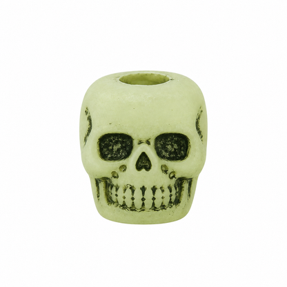 Glow-in-the-Dark Skull Beads (300 Pack)