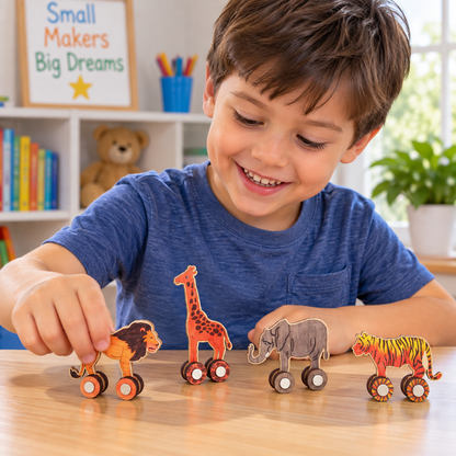 Rolling Safari Animals (12 Pack)