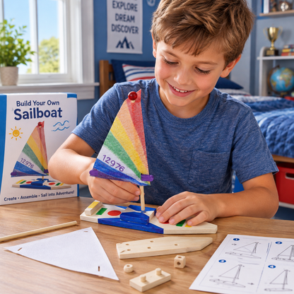 DIY Wooden Sailboats (12 Pack)