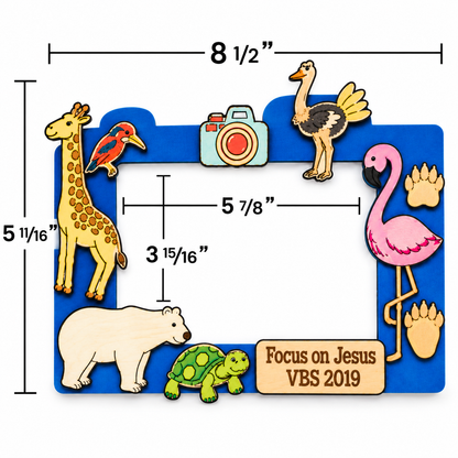 DIY Wooden Animals Picture Frames (10 Pack)