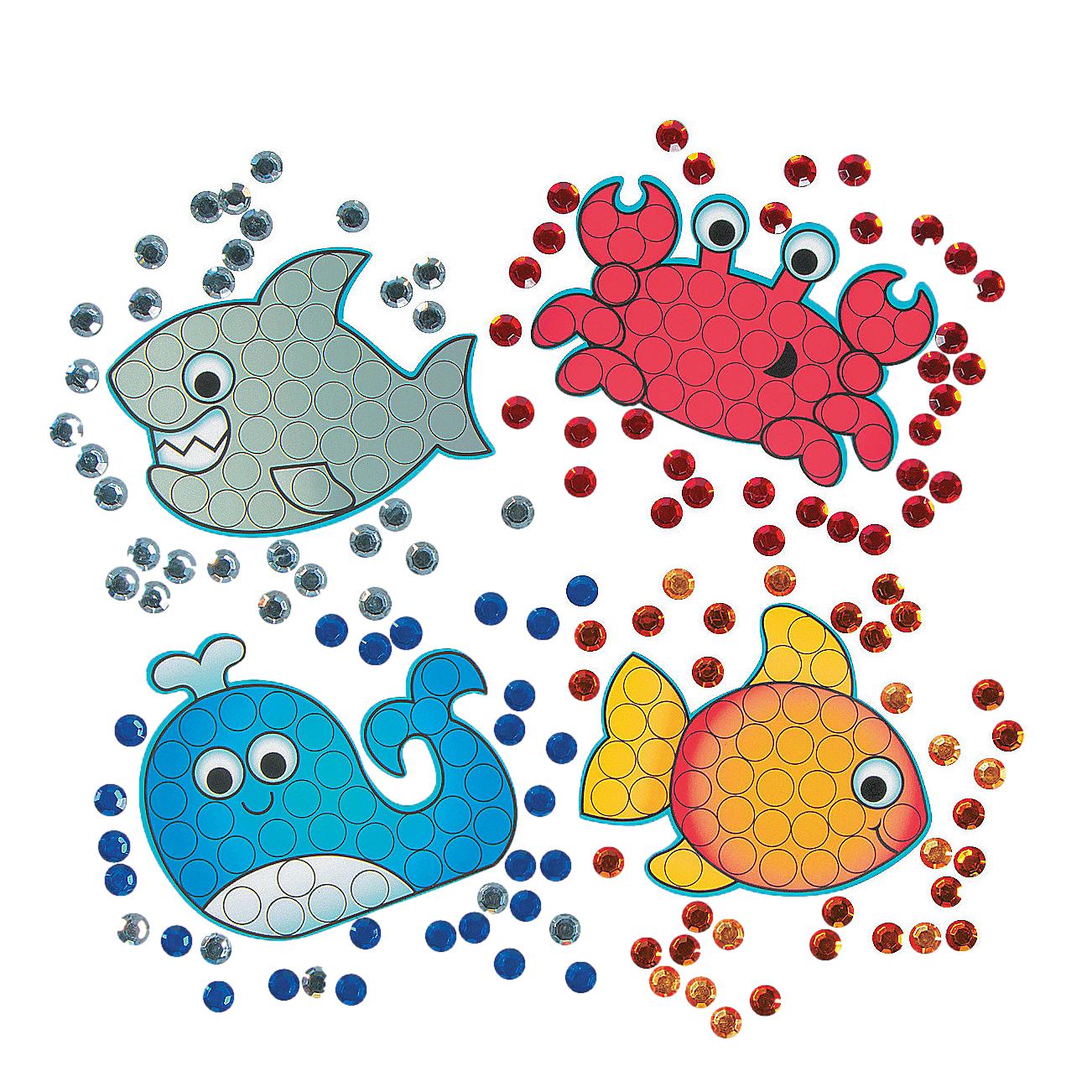 Under the Sea Jewel Mosaic Craft Kit (12 Pack)