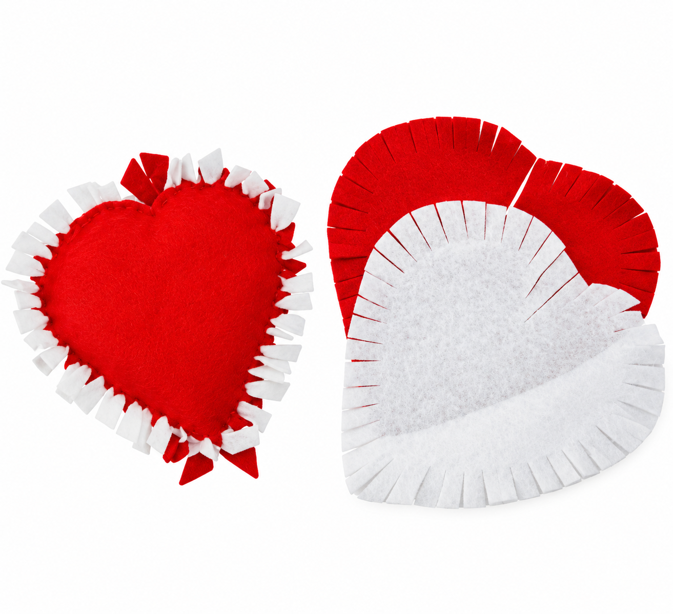 DIY Heart Felt Tied Pillows (10 Pack)