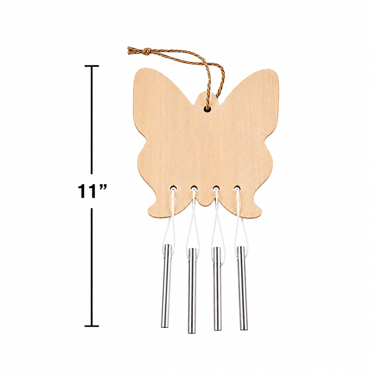 DIY Wooden Spring Wind Chimes (12 Pack)
