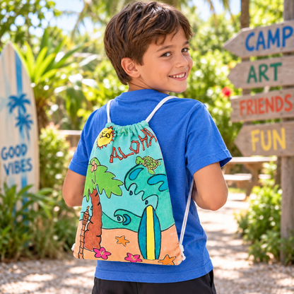 CYO Tropical Drawstring Bags (12 Pack)