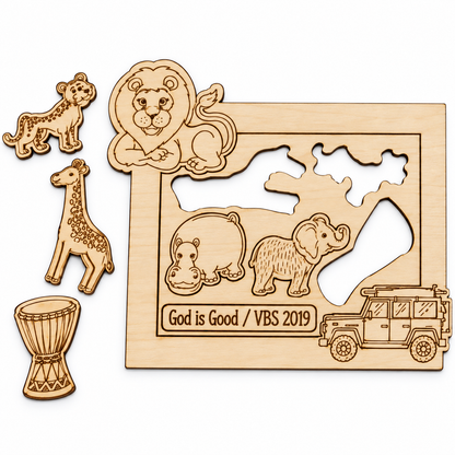 Safari Animal Picture Frames (10 Pack)