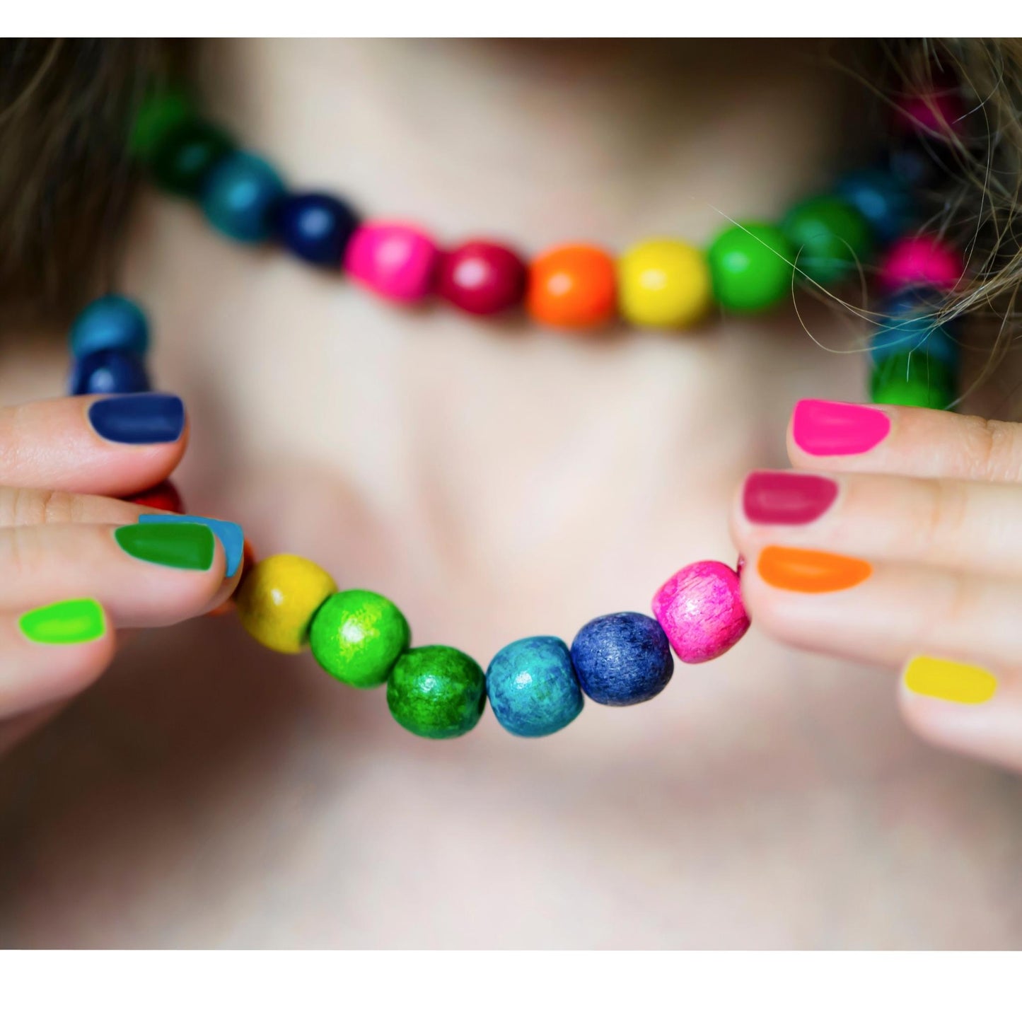 Colored Wooden Beads (150 Pack)