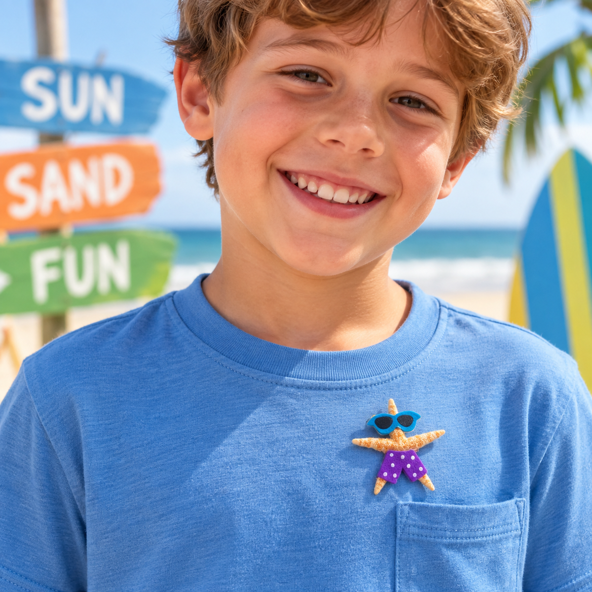 DIY Starfish Beach Buddy Pins (12 Pack)
