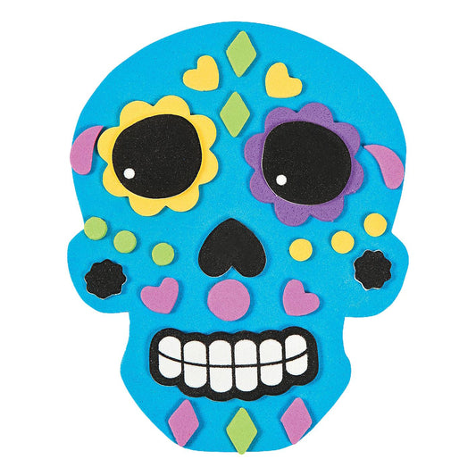 Sugar Skull Magnet Craft Kit (24 Pack)