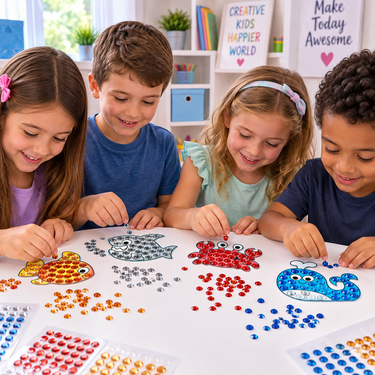 Under the Sea Jewel Mosaic Craft Kit (12 Pack)