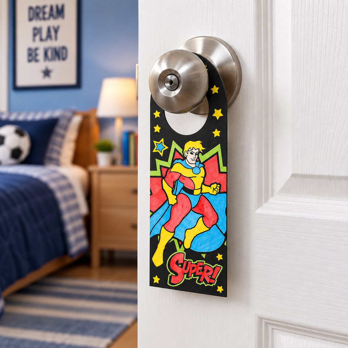 CYO Superhero Doorknob Hangers (12 Pack)