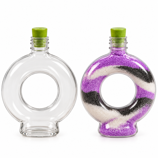Ring-Shaped Sand Art Bottles (12 Pack)