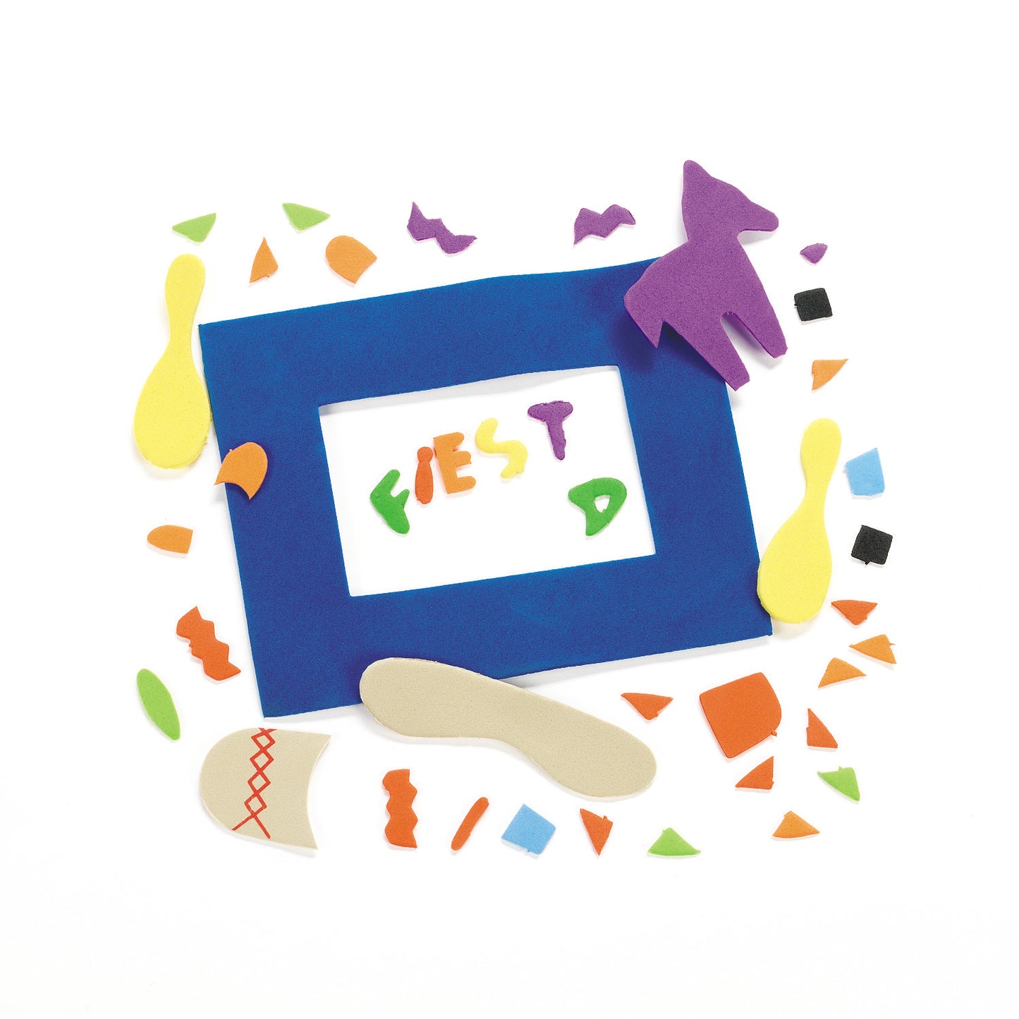 Fiesta Photo Frame Magnet Craft Kit (12 Pack)