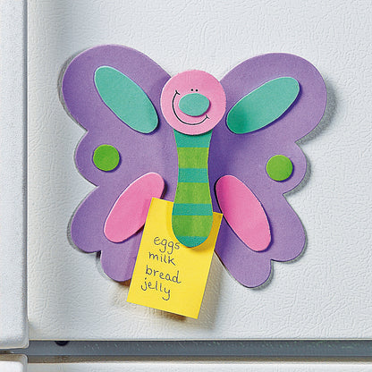 DIY Butterfly Memo Clip Magnet Craft Kit (12 Pack)