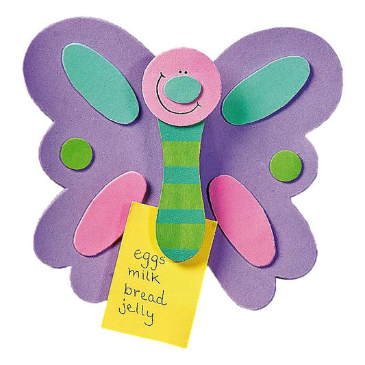 DIY Butterfly Memo Clip Magnet Craft Kit (12 Pack)