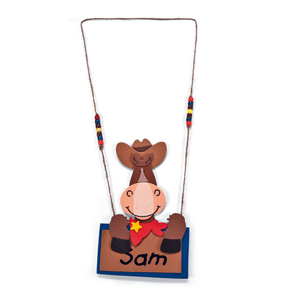 DIY Horse Name Tag Necklace Craft Kit (12 Pack)