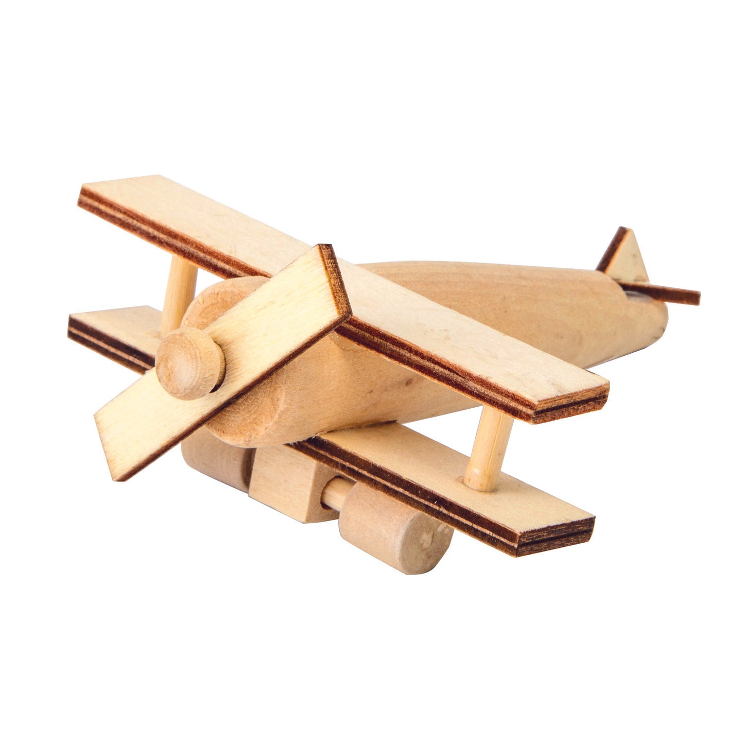 DIY Mini Wooden Biplanes (12 Pack)