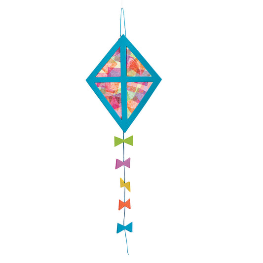 Acetate Tissue Paper Kites Craft Kit (12 Pack)
