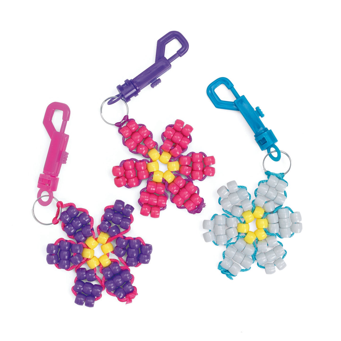 DIY Beaded Flower Keychain Craft Kit (12 Pack)